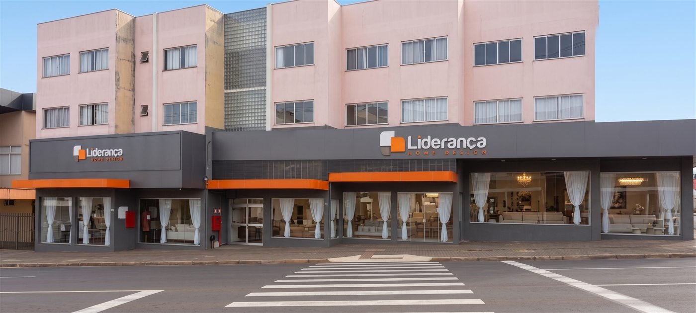 Vista frontal da loja Liderança Home Design